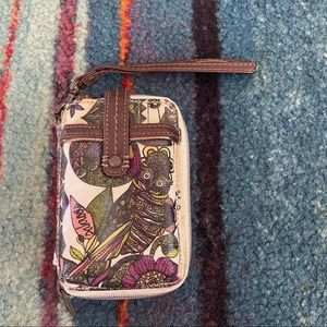 Sakroots Smartphone Wristlet Wallet Spirit Desert Owl